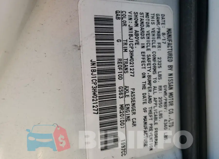 JN1BJ1CP3HW021277 Photo# 14