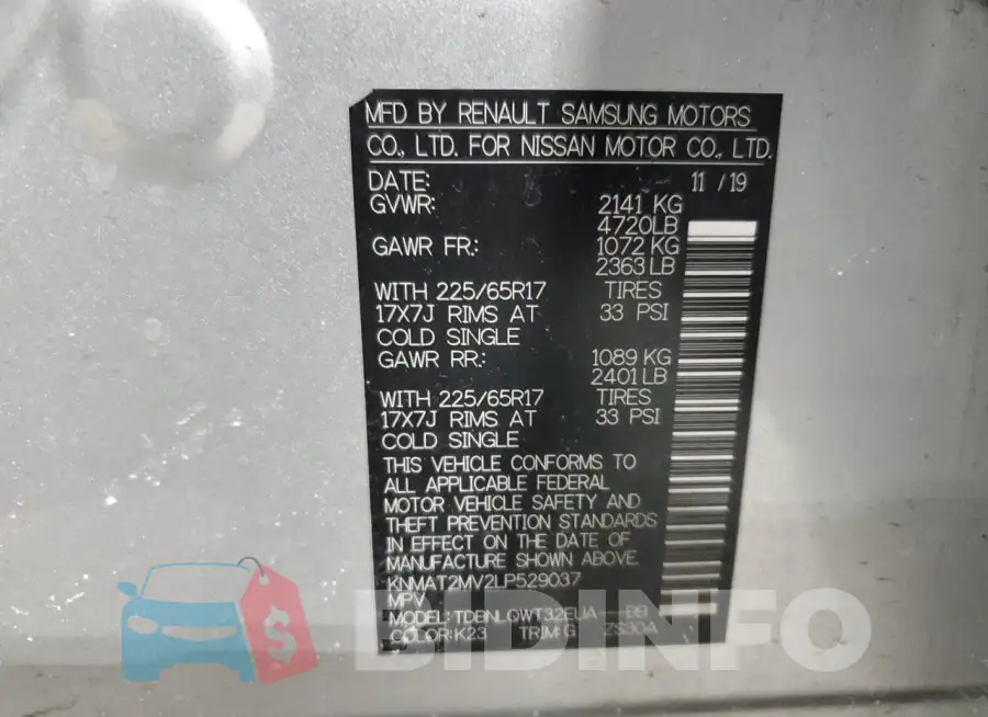 KNMAT2MV2LP529037 Photo# 13