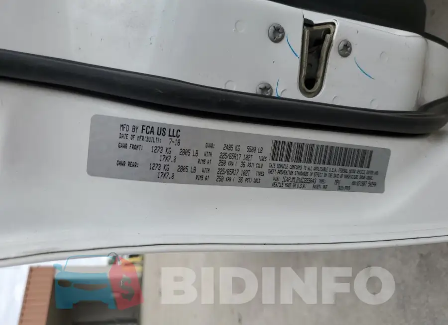 1C4PJMLB1KD259043 Photo# 13