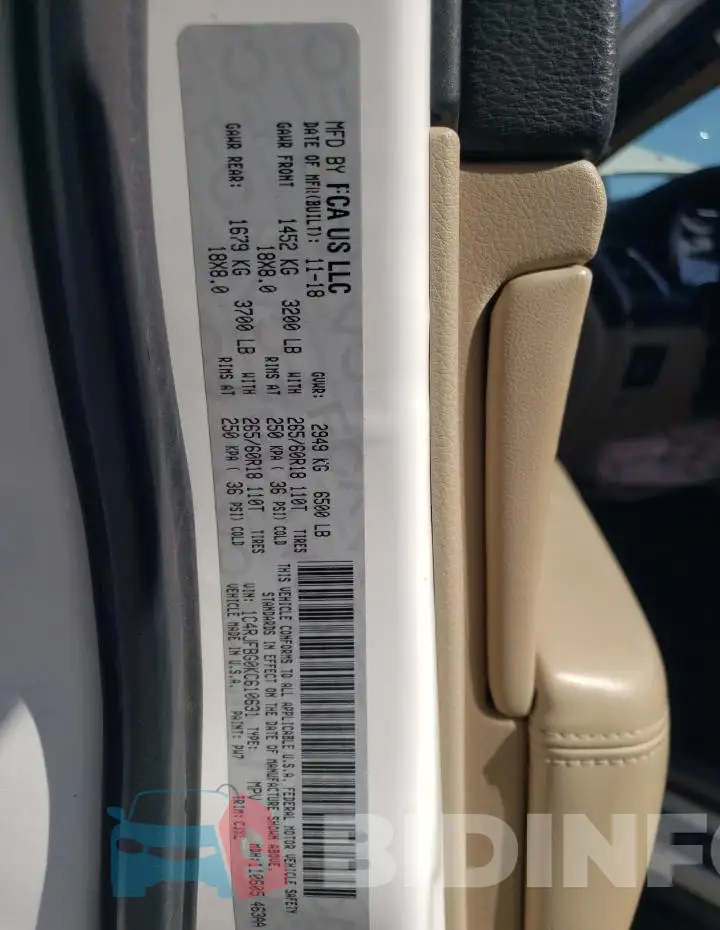 1C4RJFBG0KC610631 Photo# 13