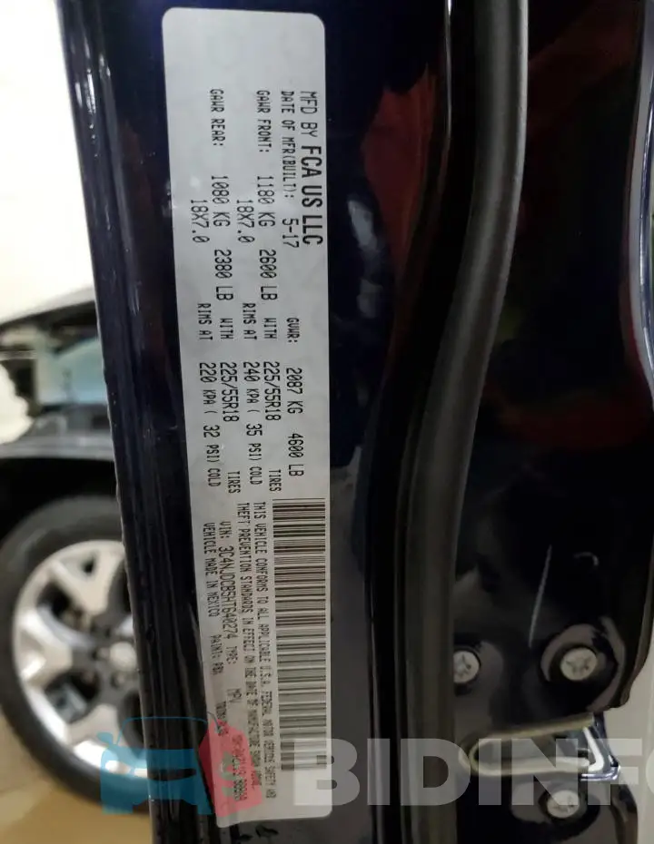 3C4NJDCB5HT640274 Photo# 13