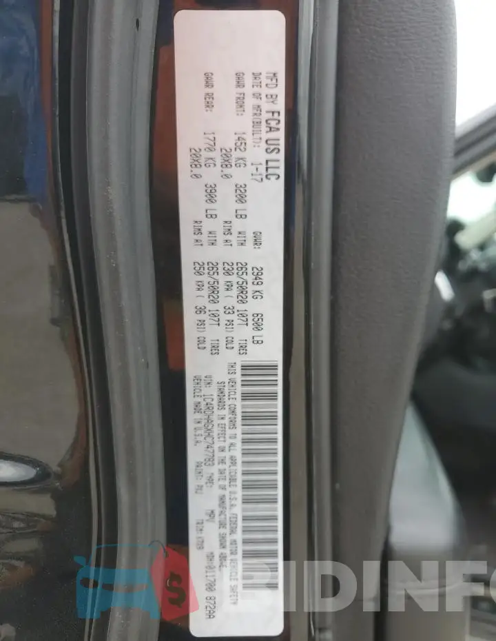 1C4RDHAGXHC747783 Photo# 12