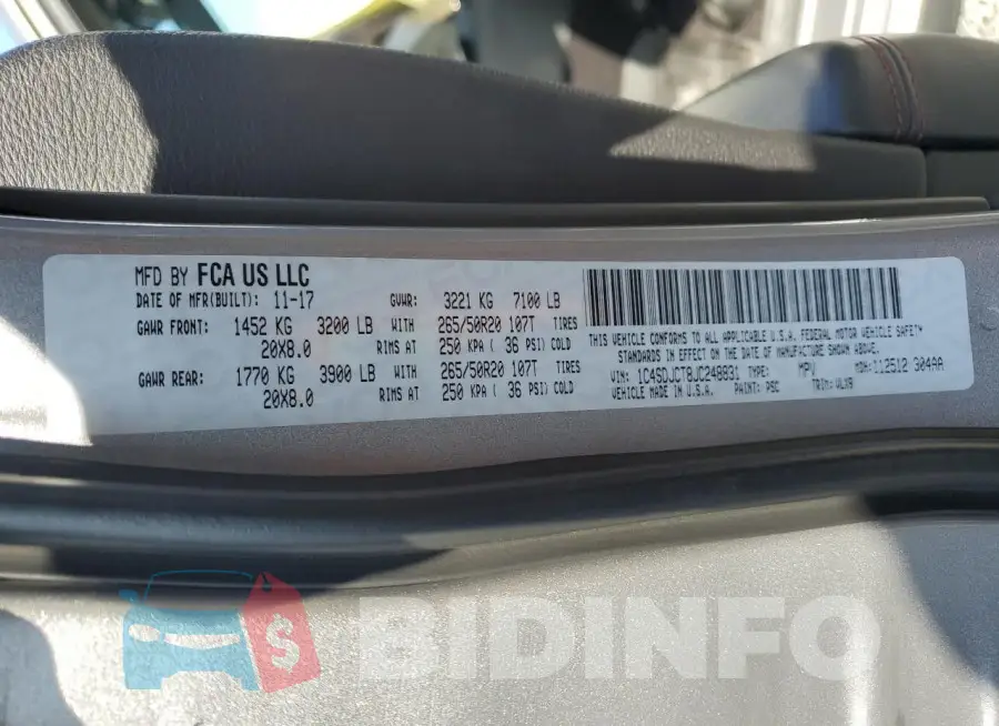 1C4SDJCT8JC248831 Photo# 14