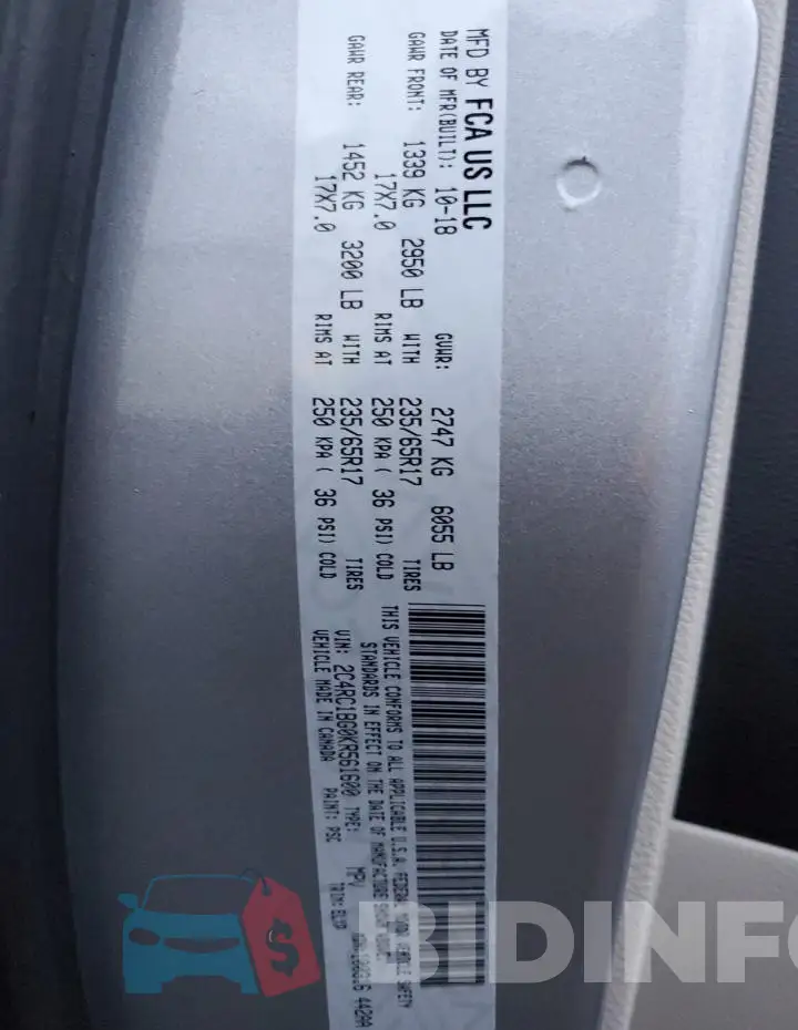 2C4RC1BG0KR561600 Photo# 13