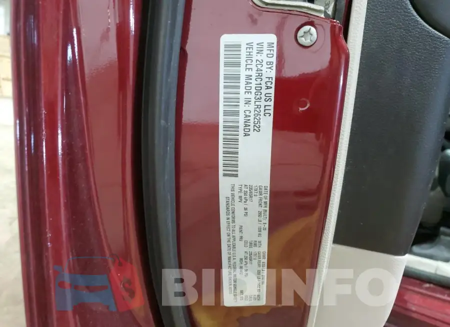 2C4RC1DG3LR262522 Photo# 13