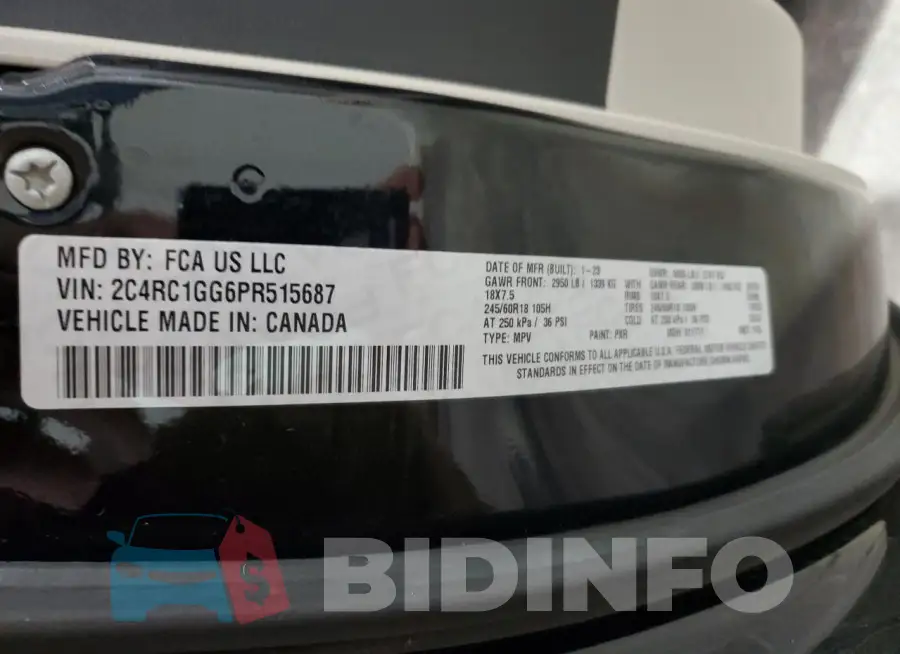 2C4RC1GG6PR515687 Photo# 13