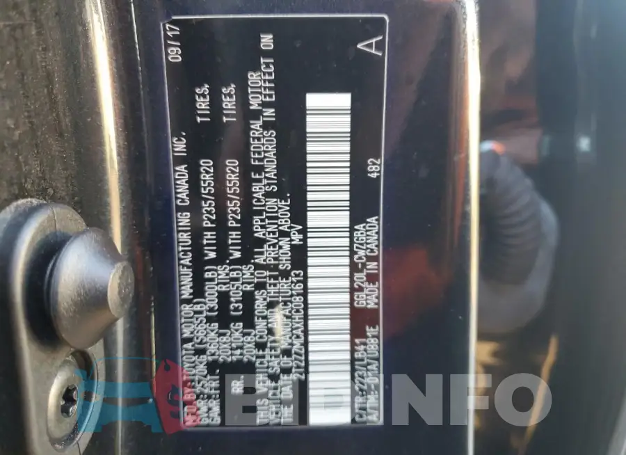 2T2ZZMCAXHC081613 Photo# 14