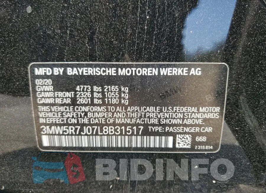 3MW5R7J07L8B31517 Photo# 13