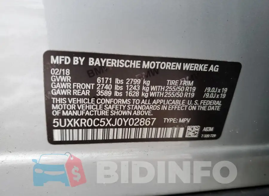5UXKR0C5XJ0Y02867 Photo# 14