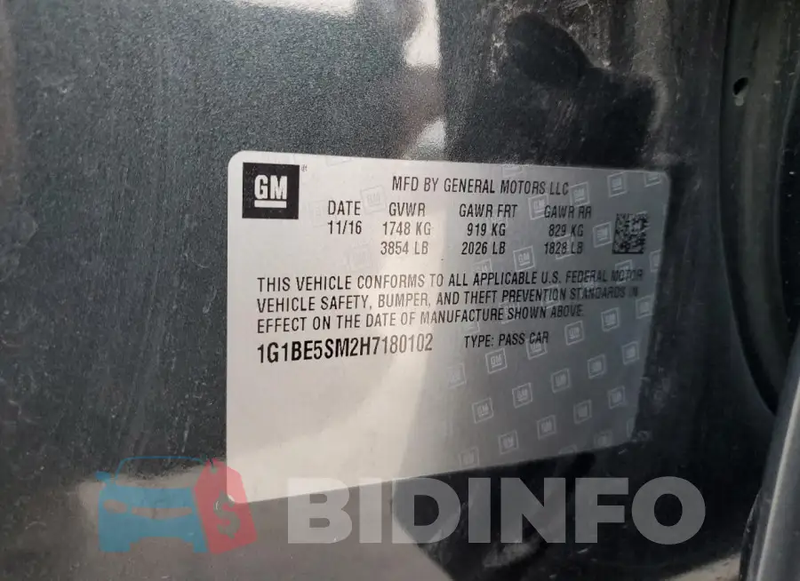 1G1BE5SM2H7180102 Photo# 12