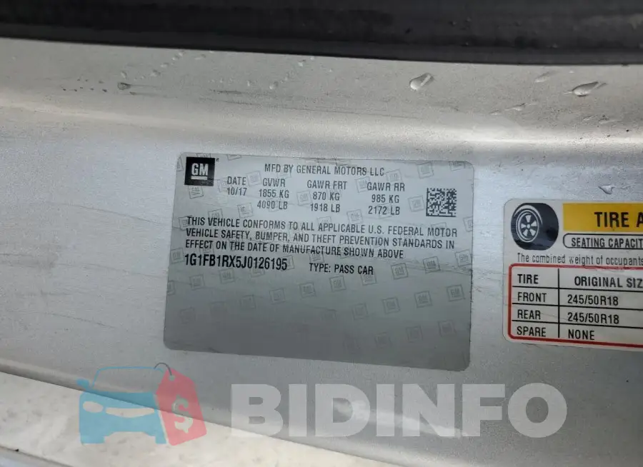 1G1FB1RX5J0126195 Photo# 13