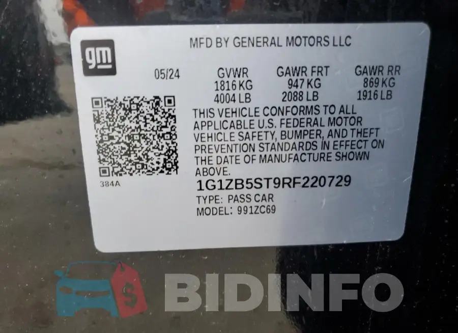 1G1ZB5ST9RF220729 Photo# 13