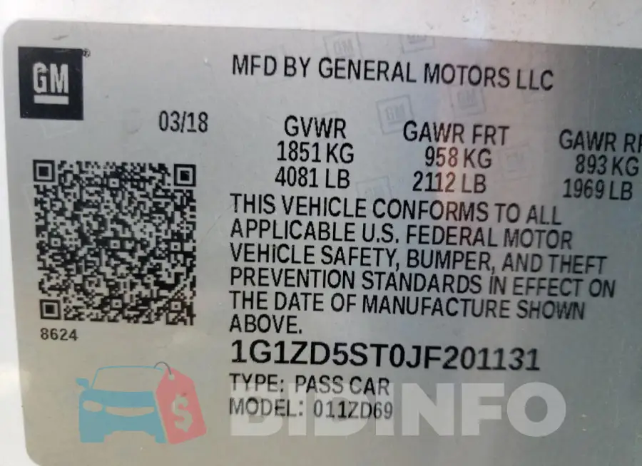 1G1ZD5ST0JF201131 Photo# 12