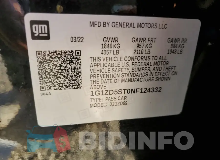 1G1ZD5ST0NF124332 Photo# 13