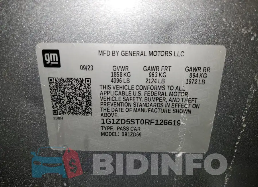 1G1ZD5ST0RF126619 Photo# 12