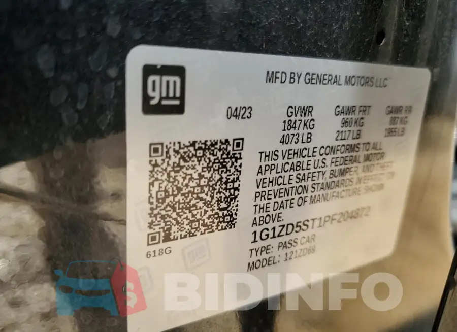1G1ZD5ST1PF204872 Photo# 12