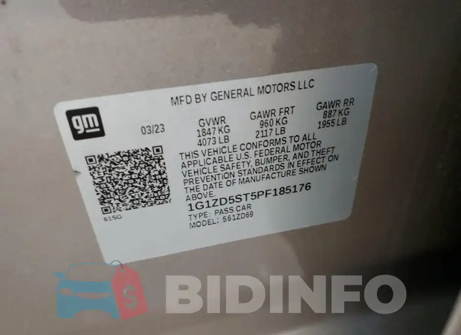 1G1ZD5ST5PF185176 Photo# 12