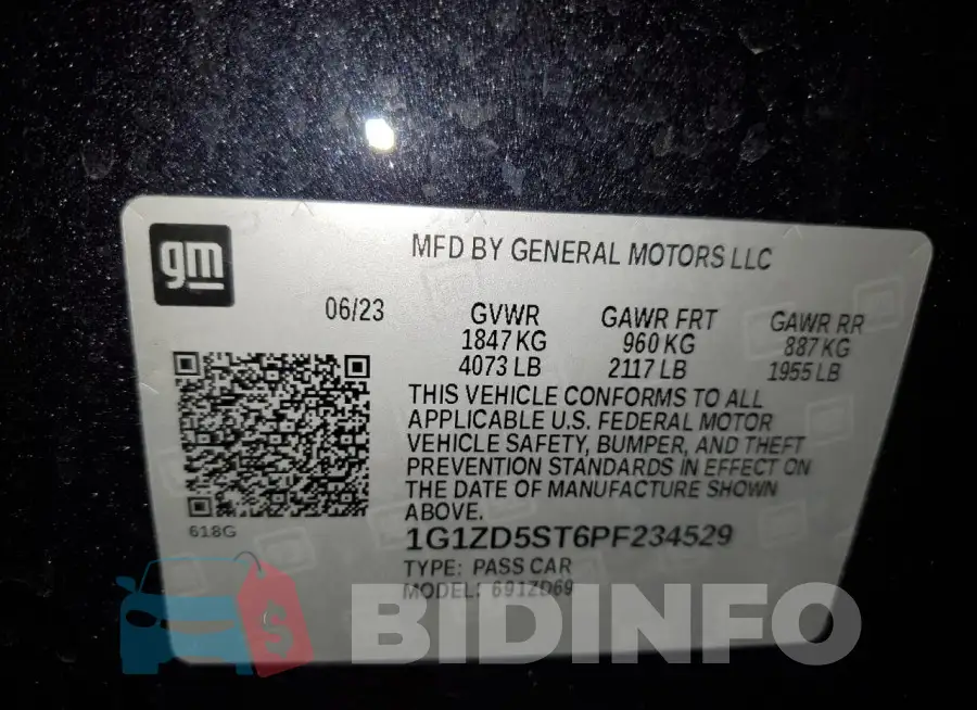 1G1ZD5ST6PF234529 Photo# 13