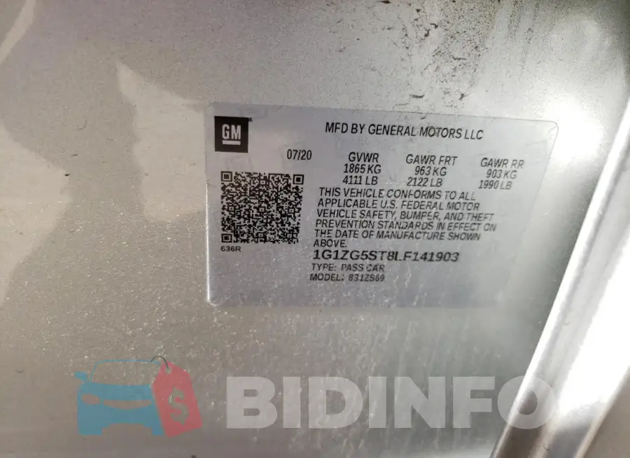 1G1ZG5ST8LF141903 Photo# 12