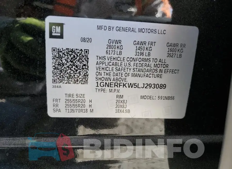 1GNERFKW5LJ293089 Photo# 12