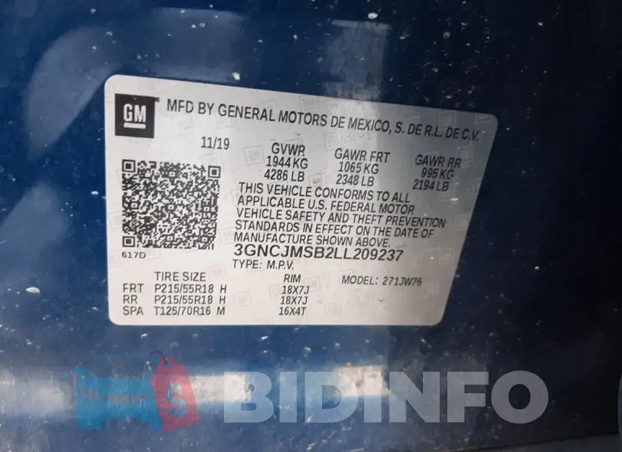 3GNCJMSB2LL209237 Photo# 13