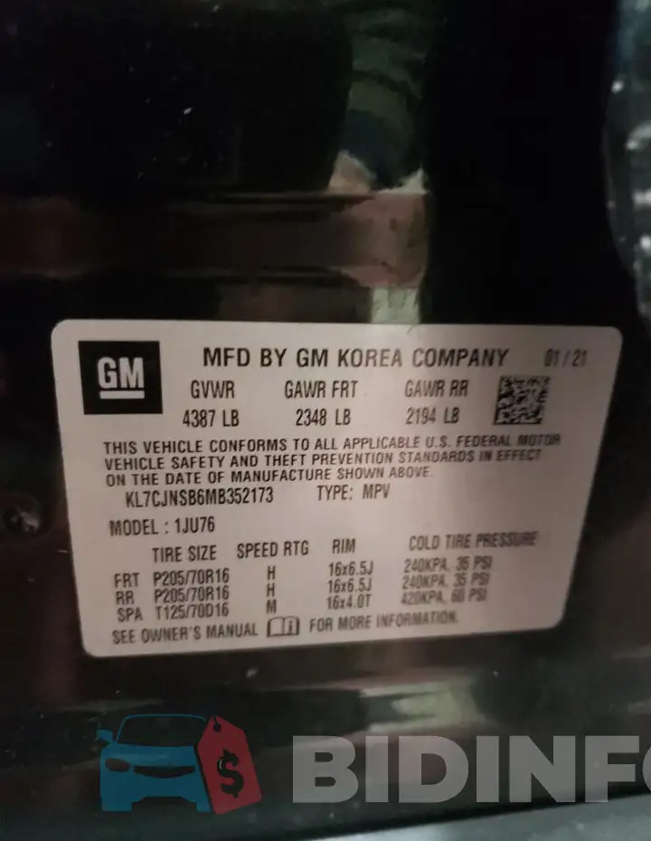 KL7CJNSB6MB352173 Photo# 14