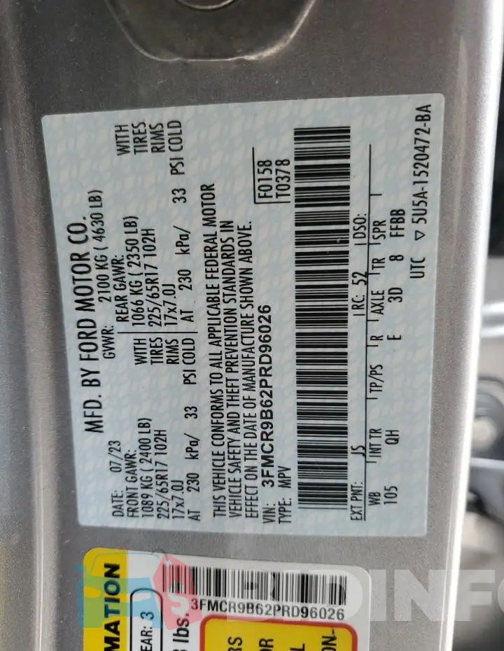 3FMCR9B62PRD96026 Photo# 13