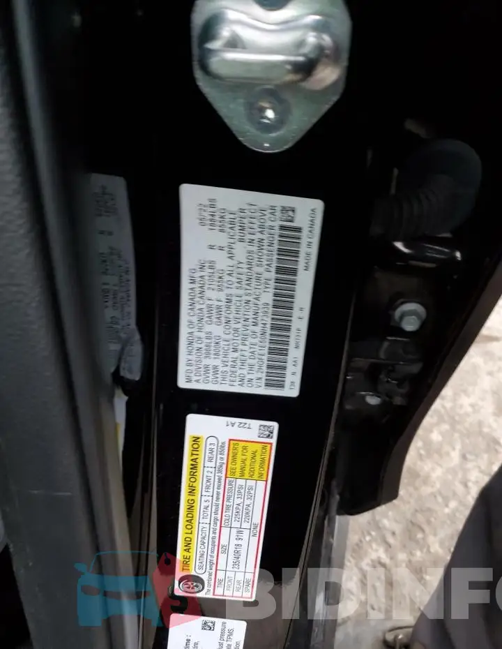 2HGFE1E50NH473939 Photo# 13