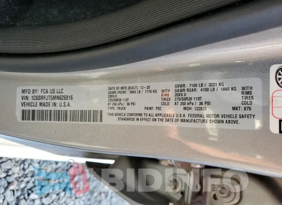 1C6SRFJT5MN626816 Photo# 12
