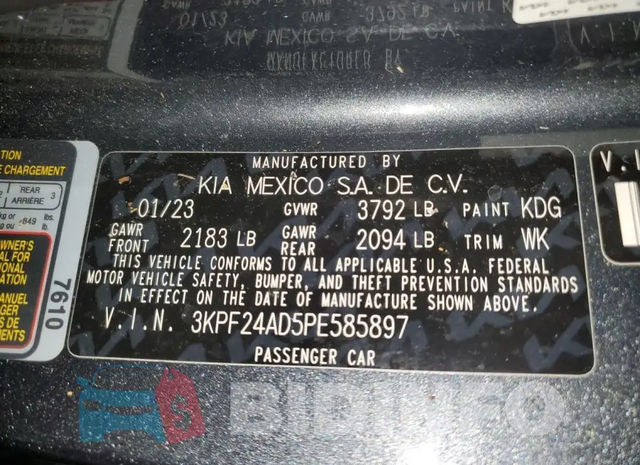 3KPF24AD5PE585897 Photo# 12