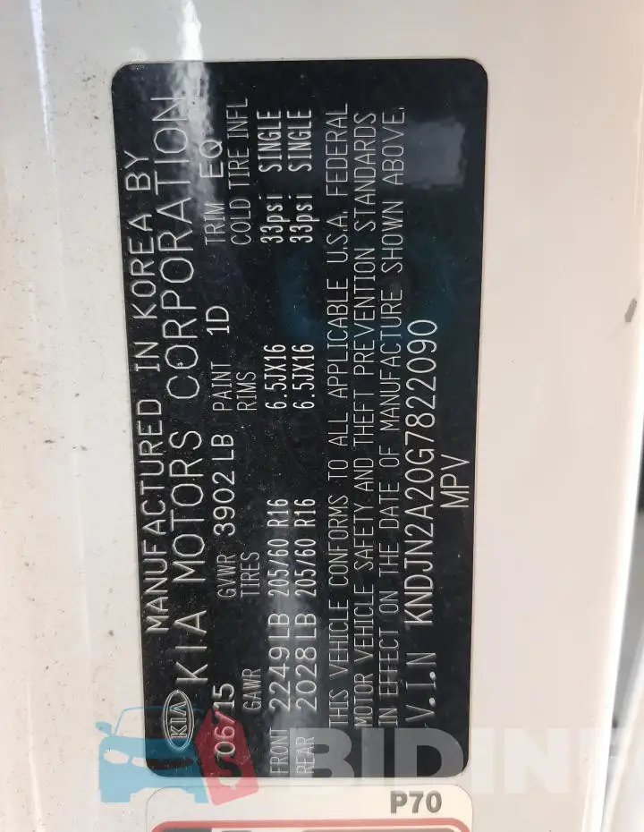 KNDJN2A20G7822090 Photo# 13
