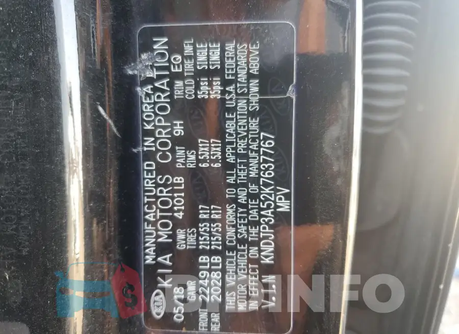 KNDJP3A52K7637767 Photo# 12