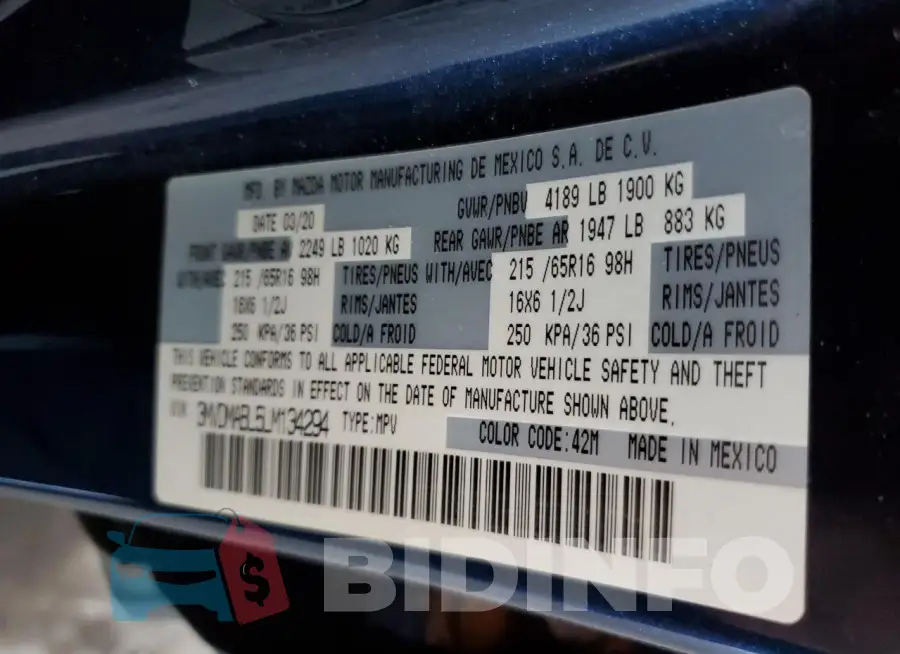 3MVDMABL5LM134294 Photo# 12