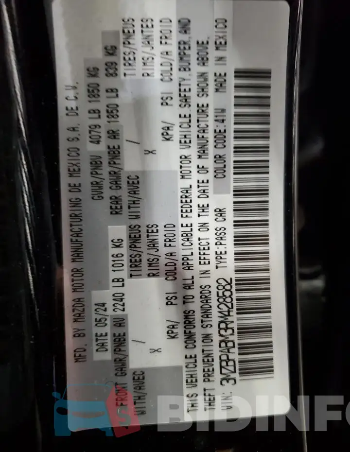 3MZBPABM3RM428582 Photo# 13