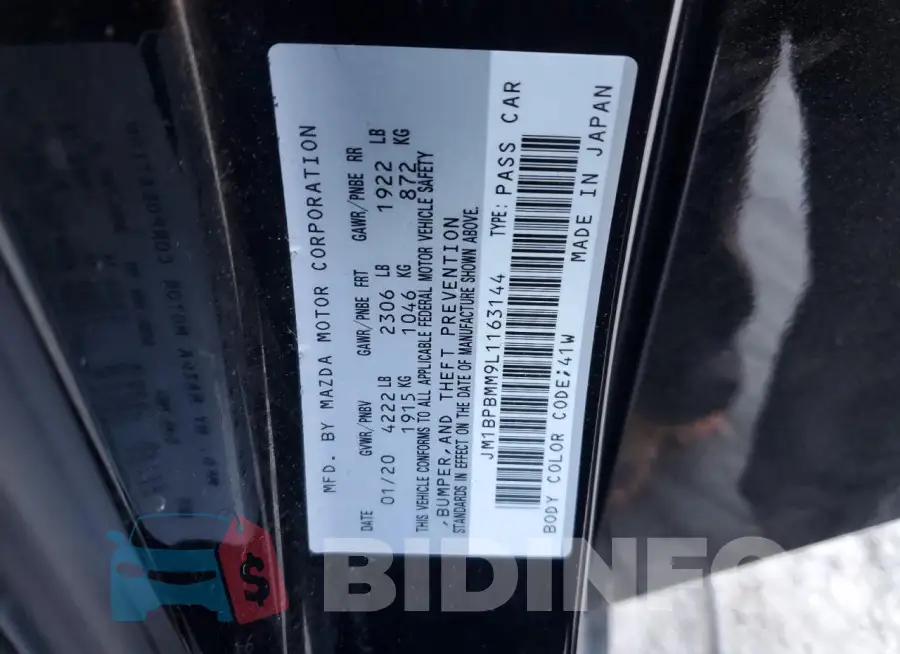 JM1BPBMM9L1163144 Photo# 12