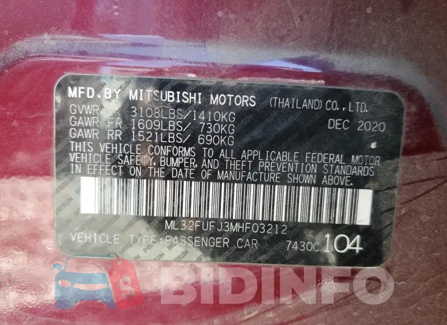 ML32FUFJ3MHF03212 Photo# 12
