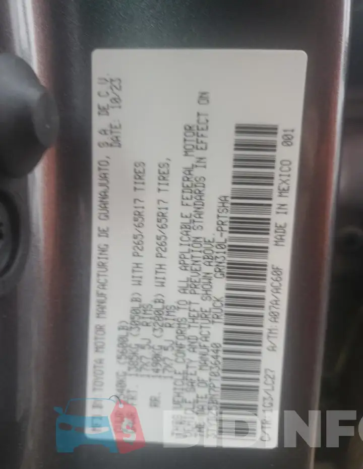 3TYDZ5BN7PT036440 Photo# 12