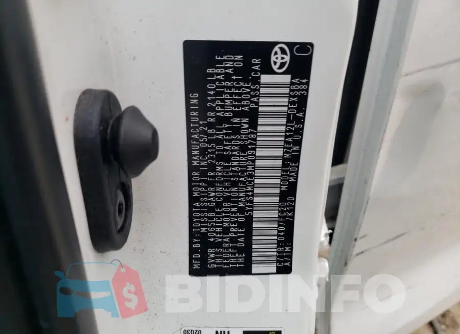 5YFS4MCE3MP091787 Photo# 13
