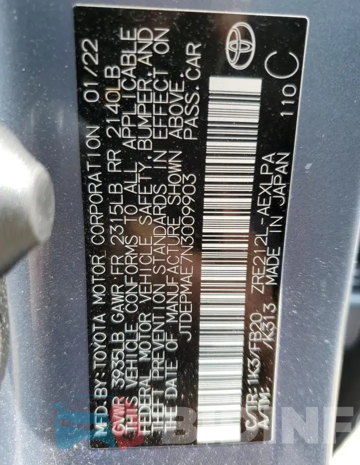 JTDEPMAE7N3009903 Photo# 12
