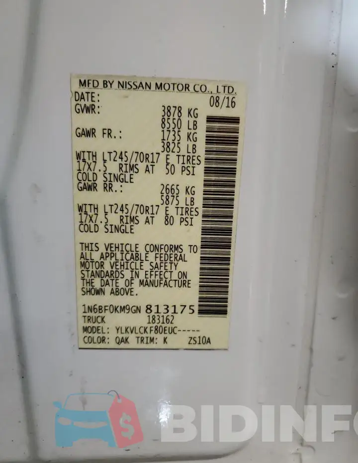 1N6BF0KM9GN813175 Photo# 12
