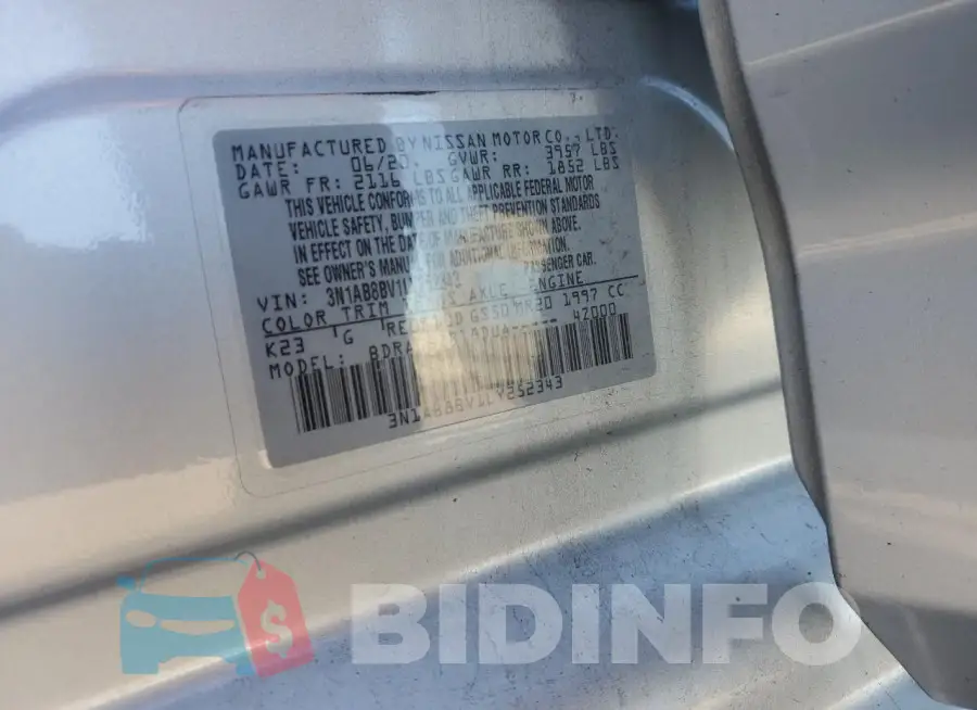3N1AB8BV1LY252343 Photo# 12