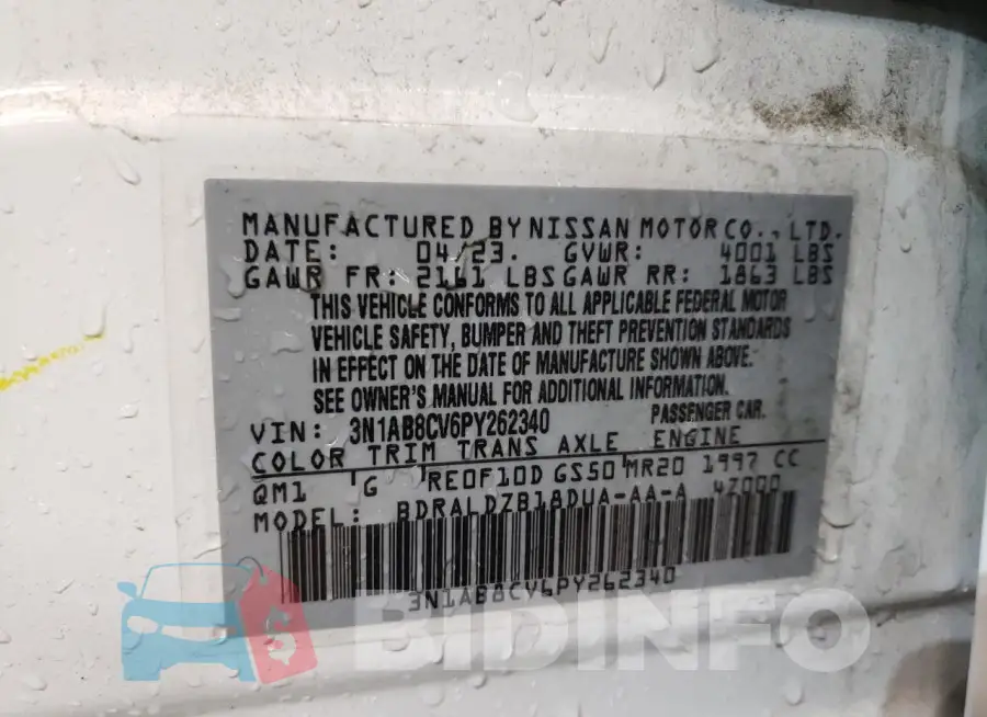 3N1AB8CV6PY262340 Photo# 12