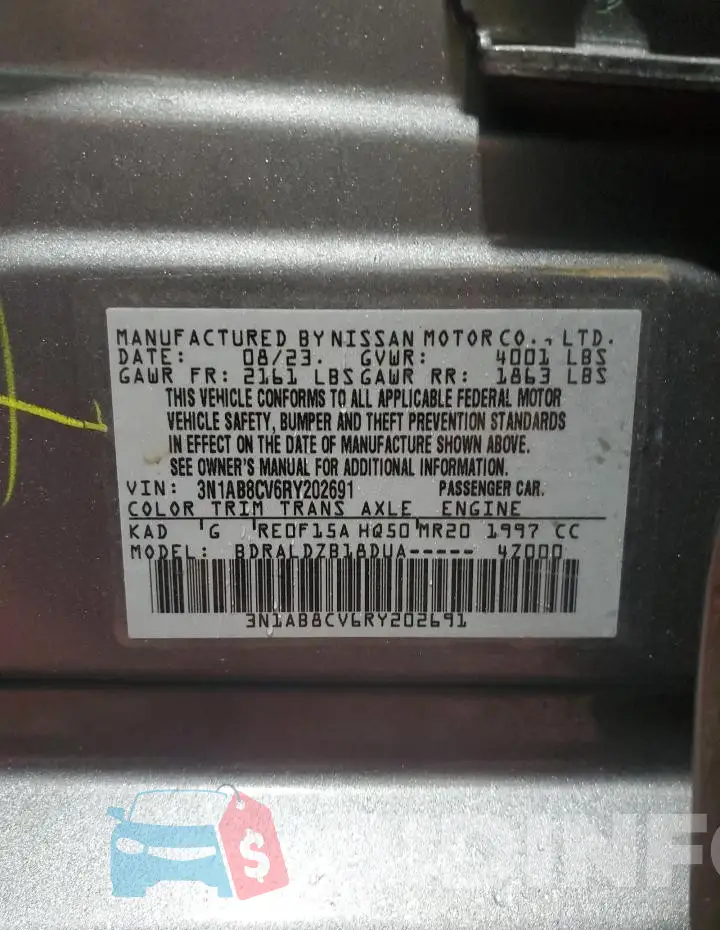 3N1AB8CV6RY202691 Photo# 13