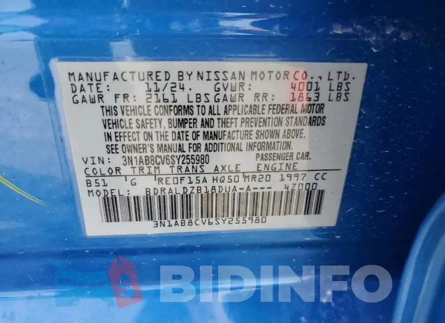 3N1AB8CV6SY255980 Photo# 13
