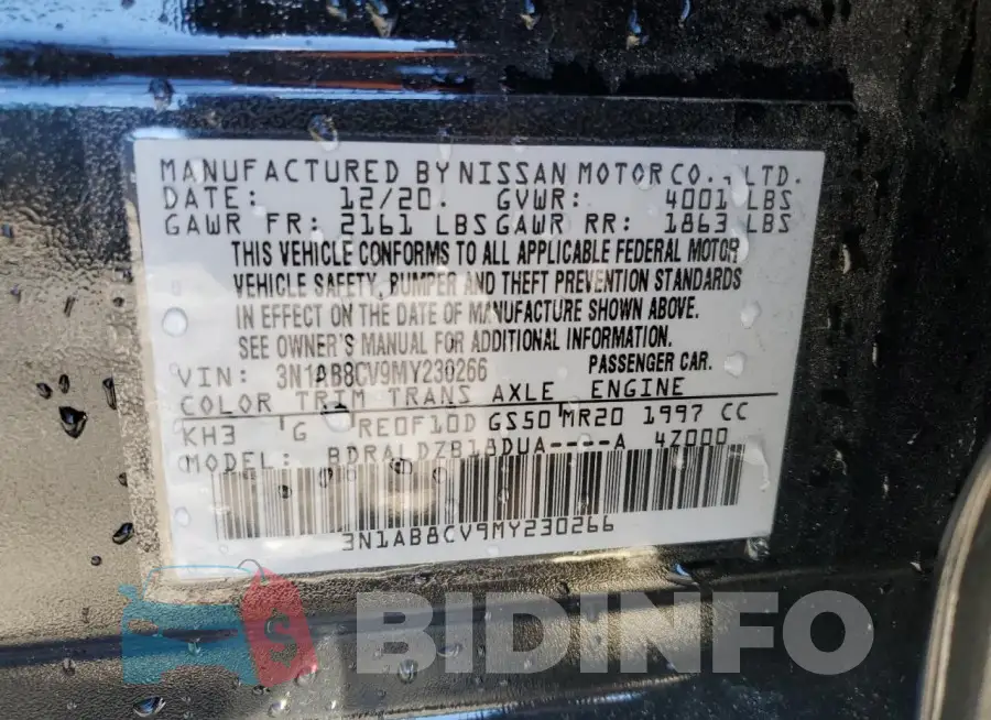 3N1AB8CV9MY230266 Photo# 12