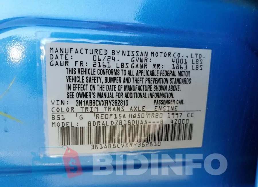3N1AB8CVXRY382810 Photo# 12