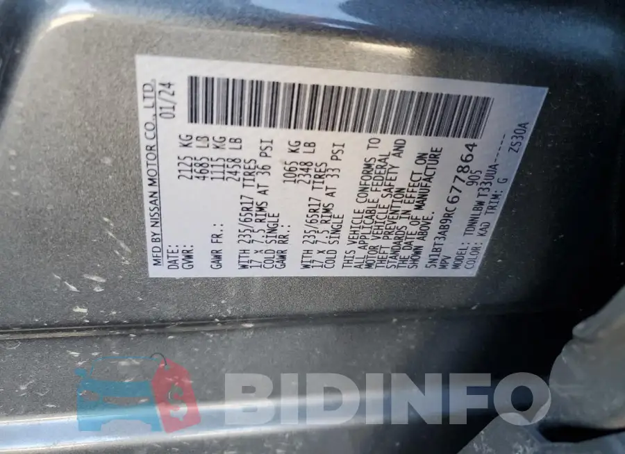 5N1BT3AB9RC677864 Photo# 14