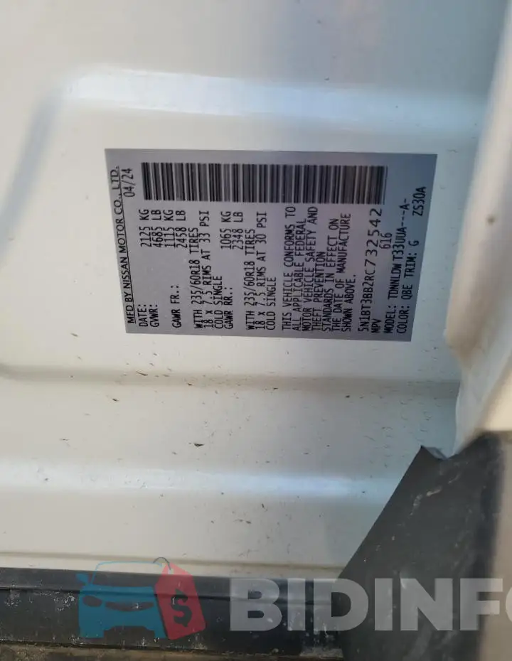 5N1BT3BB2RC732542 Photo# 13