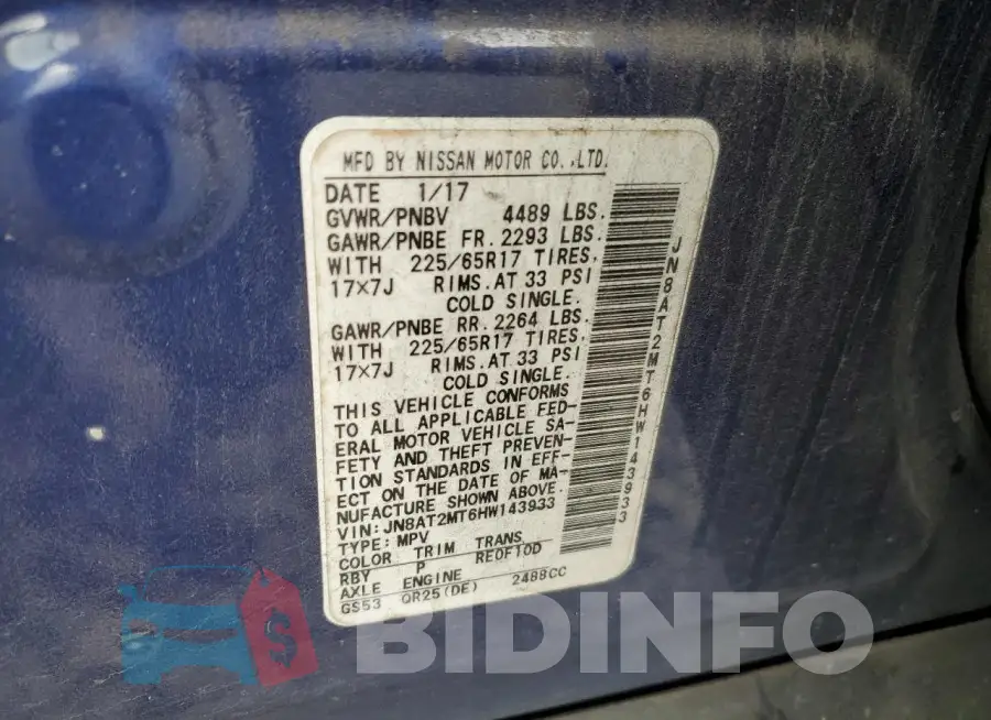 JN8AT2MT6HW143933 Photo# 13