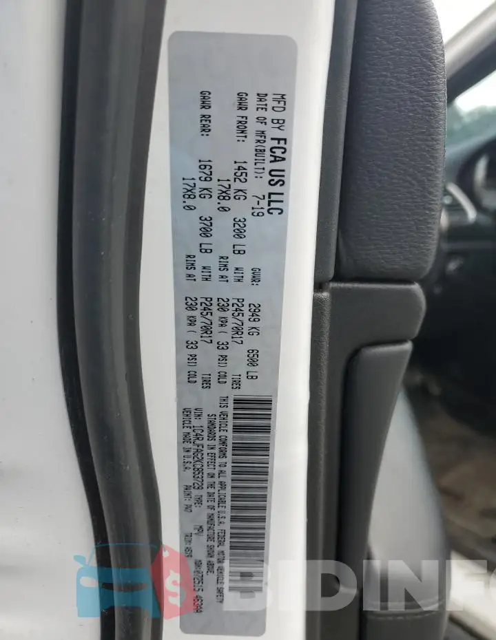 1C4RJFAG2KC853729 Photo# 13